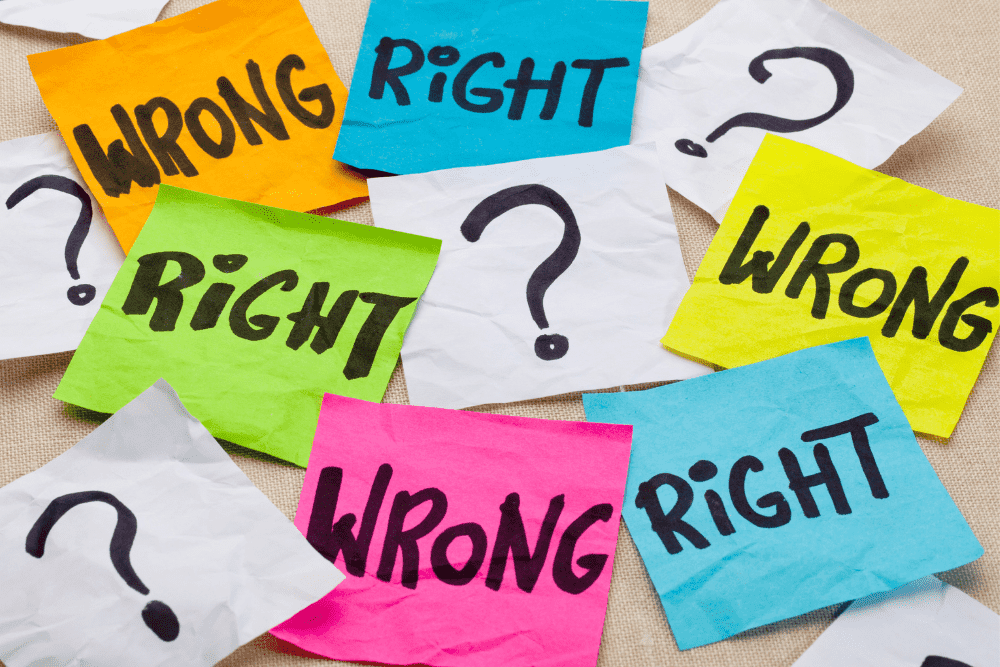 wrong or right